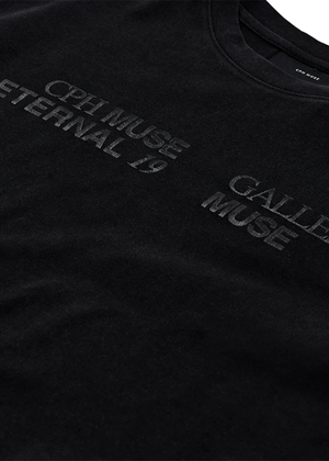 Muse Gallery tee Washed Black Copenhagen Muse 
